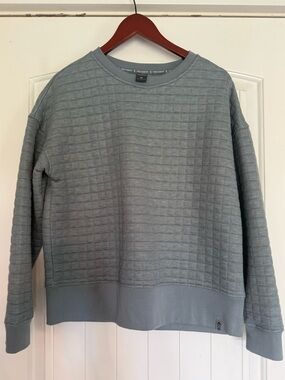 Free Country Women’s Quilted Crewneck Sweater - Gray M
